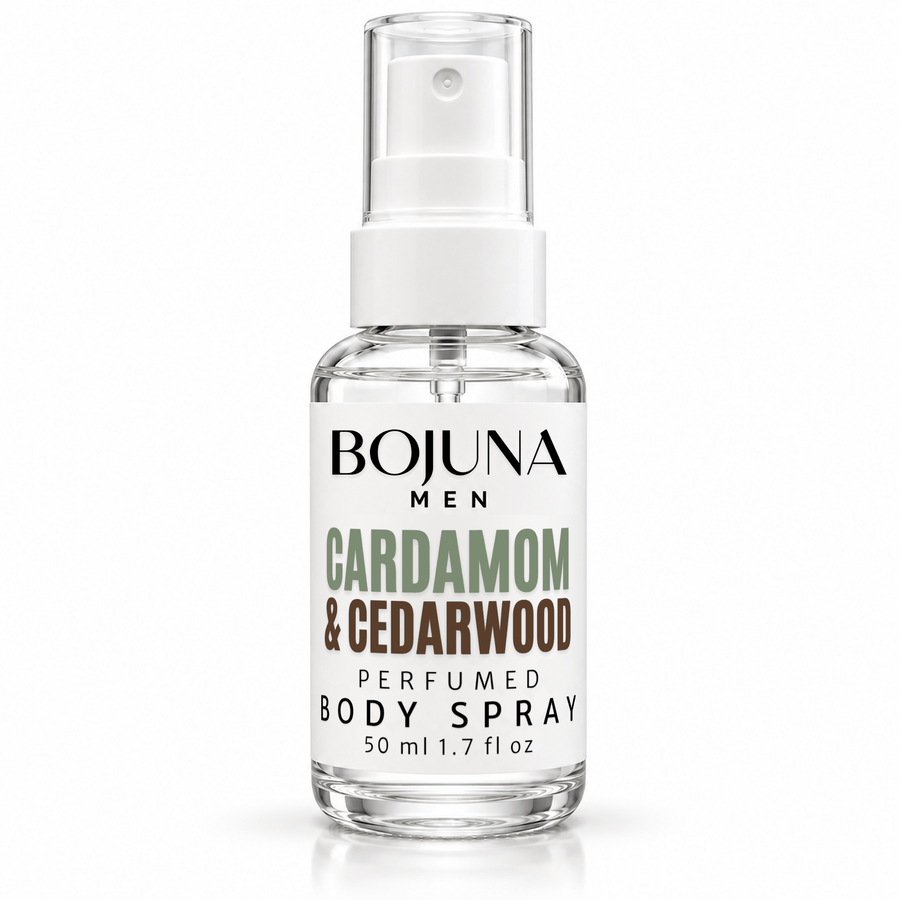Men’s Perfumed Body Spray – Cardamom & Cedarwood – 50 ml