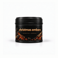 Bojuna Christmas Embers scented candle 80 g – front view in black tin
