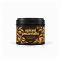 Bojuna Spiced Pecan Latte scented Christmas candle 80 g in a closed black tin with a brown and gold label