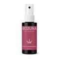 A 50 ml bottle of BOJUNA Car Perfume, 'Rose & Sandalwood' scent, featuring a dark bottle with a dusty rose label and a white spray nozzle, set against a plain white background.