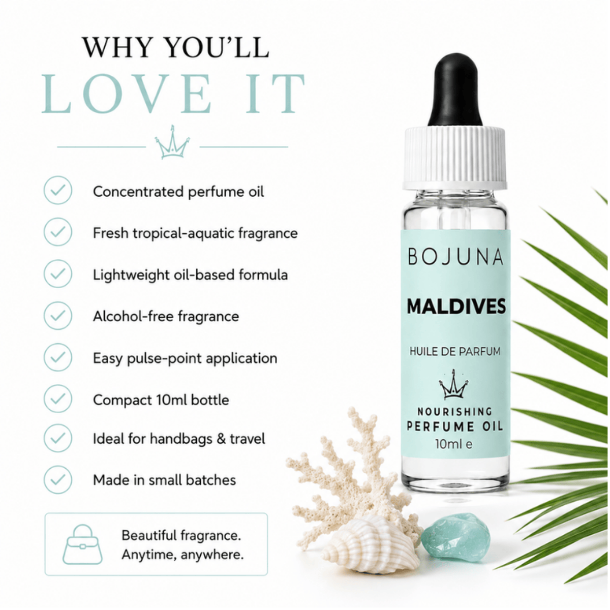 Bojuna Maldives nourishing perfume oil 10 ml — product image 2