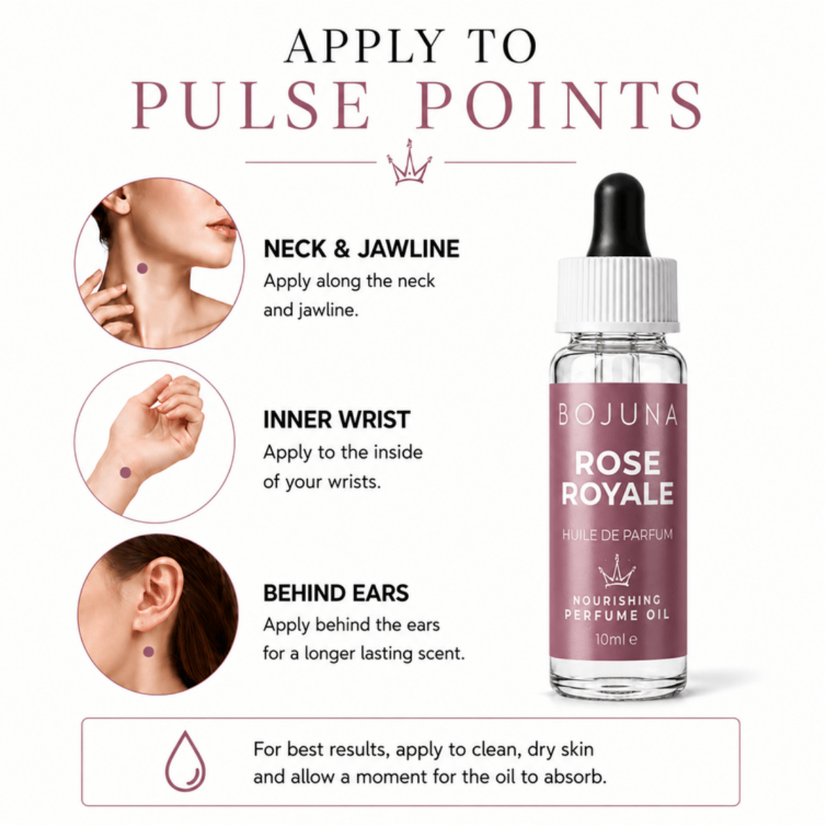 Bojuna Rose Royale nourishing perfume oil 10 ml — product image 3