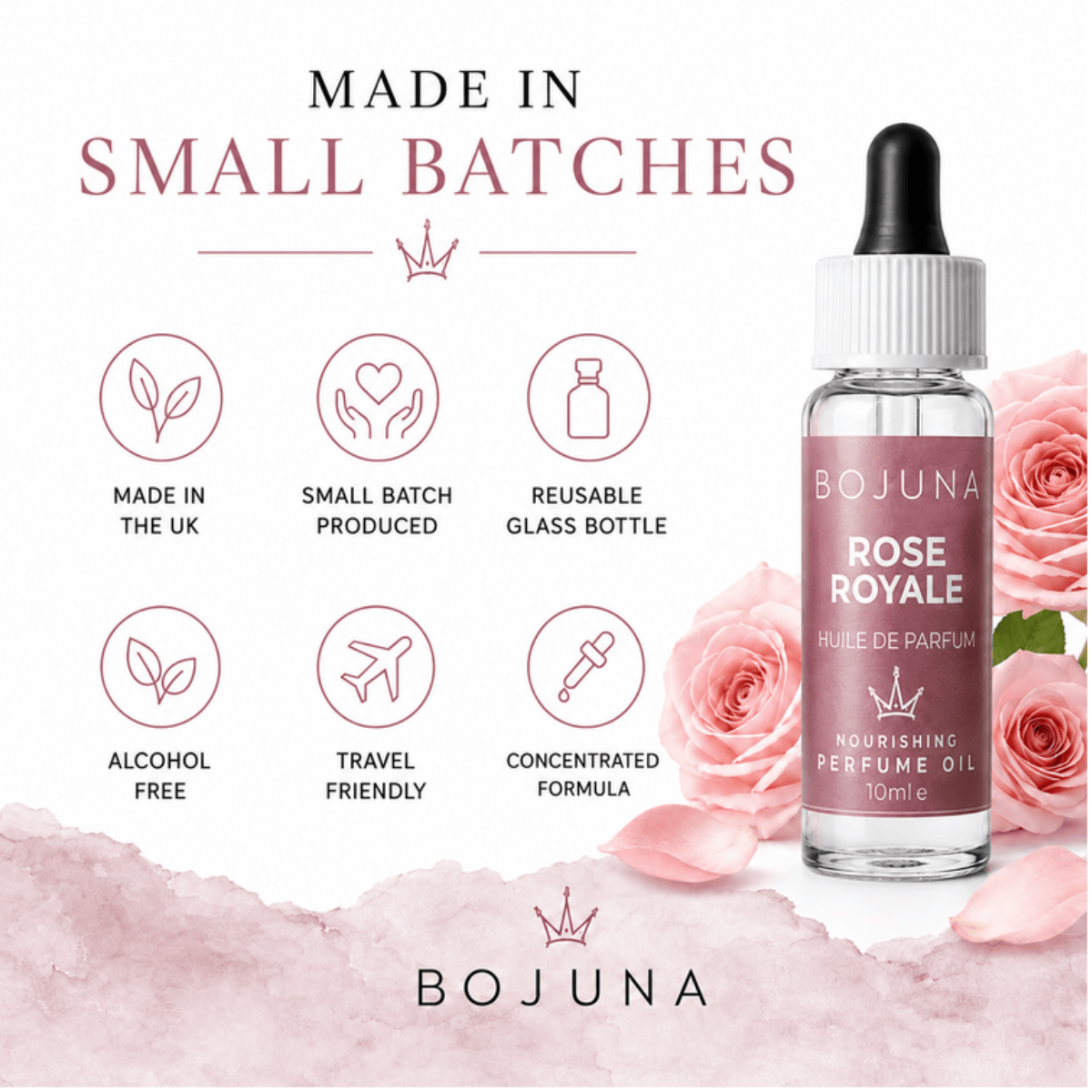Bojuna Rose Royale nourishing perfume oil 10 ml — product image 5