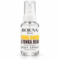 Bojuna Men Warm Amber & Tonka Bean perfumed body spray, 50 ml bottle on a white background