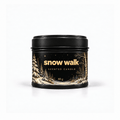 Bojuna Snow Walk 80 g scented Christmas candle in a black tin with gold and snowy woodland artwork