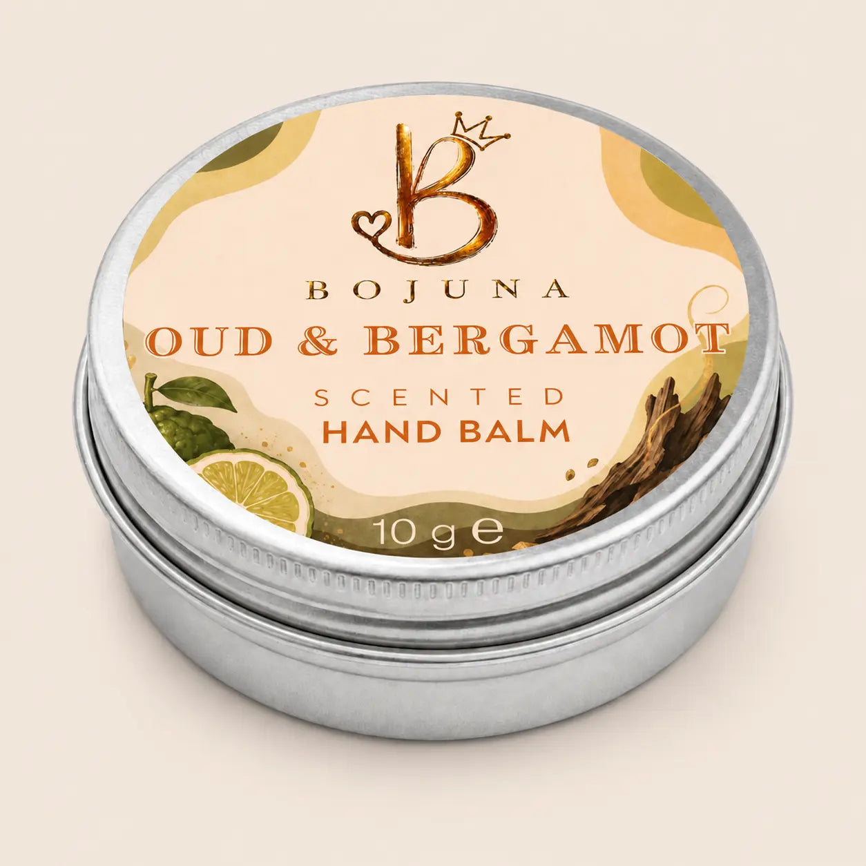 Scented Hand Balm Oud & Bergamot 10g with Vitamin E
